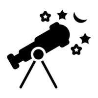 icono de vector de astronomía