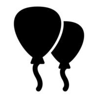 Red balloons Vector Icon