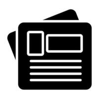 Newspaper Vector Icon