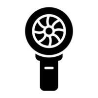 Portable fan Vector Icon