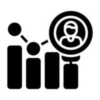Customer Analytics Vector Icon