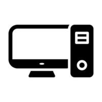 Desktop Computer Vector Icon