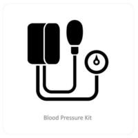 blood pressure kit icon concept vector