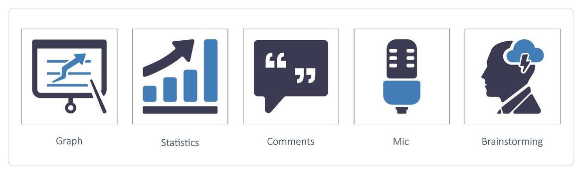 Graph, Statistics, Comments vector