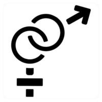 gender and Symbol icon concept vector