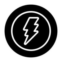 Lightning bolt Vector Icon