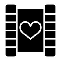 Love story movie Vector Icon