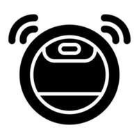 Robot Vacuum Cleaner Vector Icon