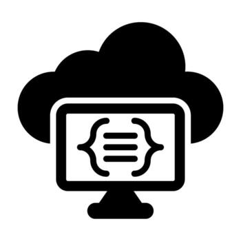 Serverless Computing Vector Icon