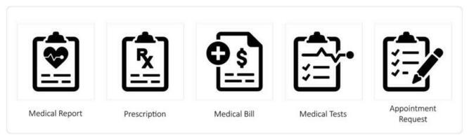 Medical Report, Prescription vector