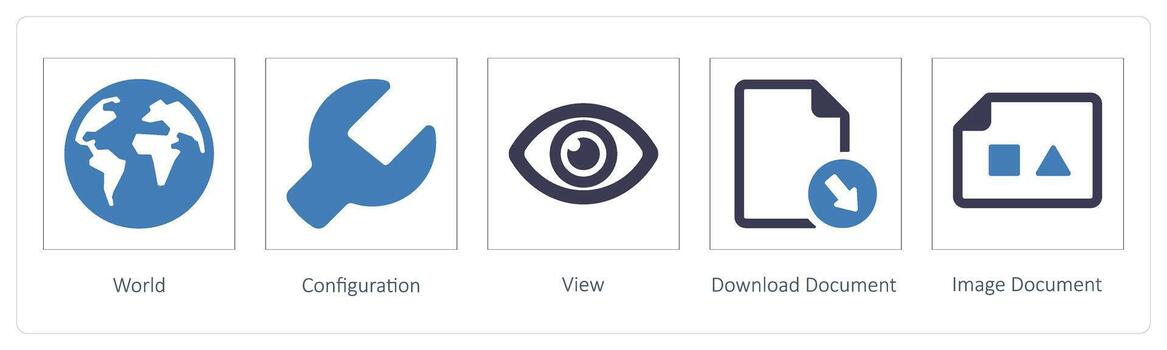 world, configuration and view vector