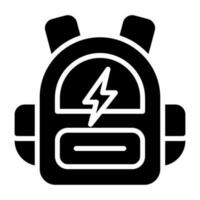 Smart Backpack Vector Icon