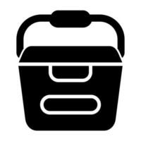 Portable water container Vector Icon