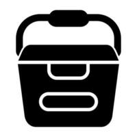 Portable water container Vector Icon