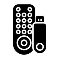 Streaming Stick Vector Icon