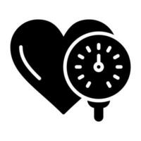 icono de vector de monitor de presión arterial