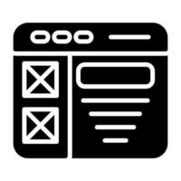 Wireframe Vector Icon