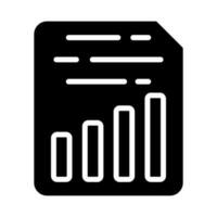 Document Insert Chart Vector Icon