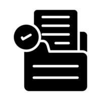 Document Check Vector Icon
