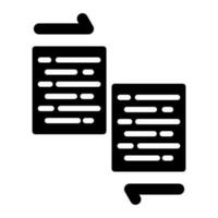 Document Merge Vector Icon