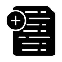 Document Insert Icon Vector Icon