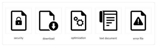 security, download, optimization vector