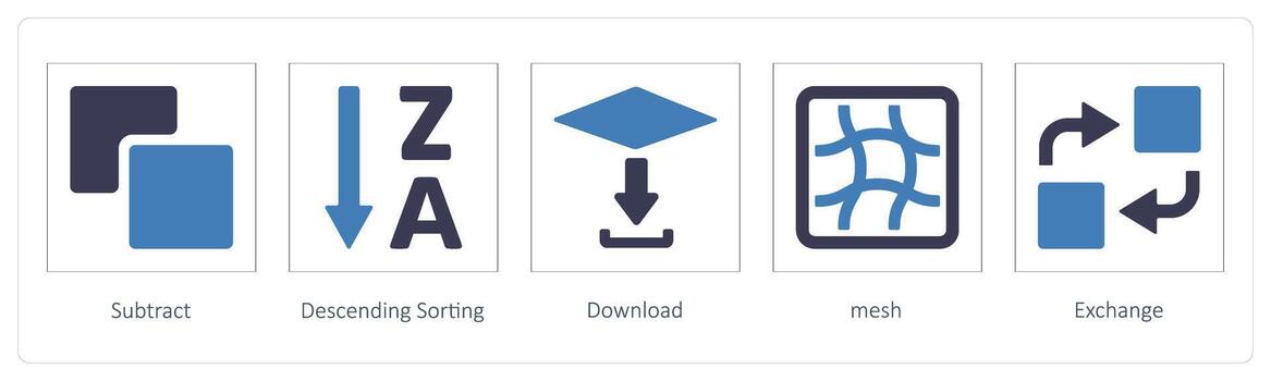 Subtract, Descending Sorting vector