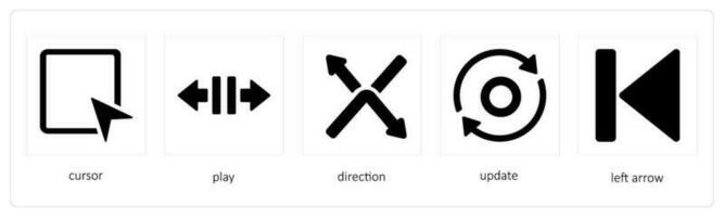 cursor, play, direction vector