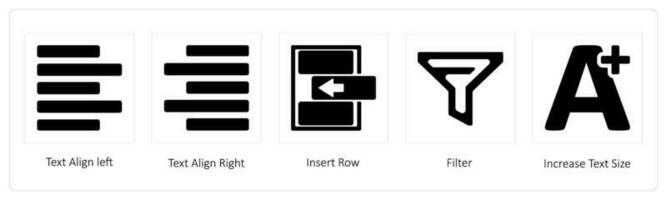 Text Align left, Text Align Right vector