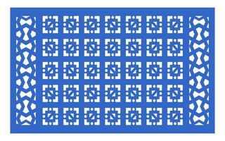 Decorative floral patterns, geometric template for cnc laser cutting vector