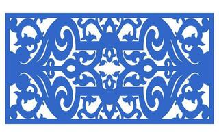 Decorative floral patterns, geometric template for cnc laser cutting vector