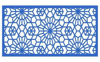 Decorative floral patterns, geometric template for cnc laser cutting vector