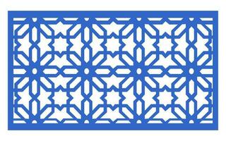 Decorative floral patterns, geometric template for cnc laser cutting vector