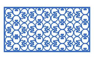 Decorative floral patterns, geometric template for cnc laser cutting vector