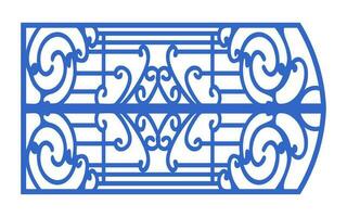 Decorative floral patterns, geometric template for cnc laser cutting vector