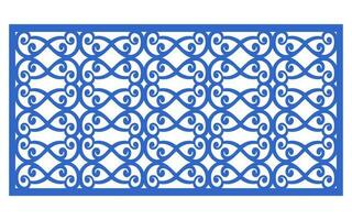 Decorative floral patterns, geometric template for cnc laser cutting vector