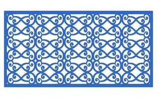 Decorative floral patterns, geometric template for cnc laser cutting vector