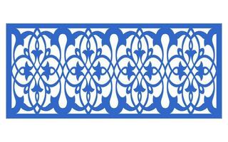 Decorative floral patterns, geometric template for cnc laser cutting vector