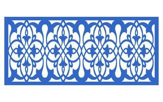 Decorative floral patterns, geometric template for cnc laser cutting vector