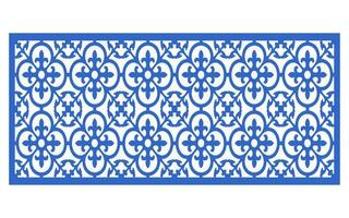 Decorative floral patterns, geometric template for cnc laser cutting vector