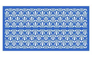Decorative floral patterns, geometric template for cnc laser cutting vector