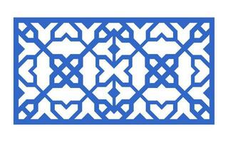 Decorative floral patterns, geometric template for cnc laser cutting vector