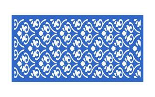 Decorative floral patterns, geometric template for cnc laser cutting vector