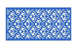 Decorative floral patterns, geometric template for cnc laser cutting vector