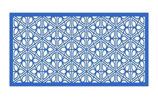 Decorative floral patterns, geometric template for cnc laser cutting vector