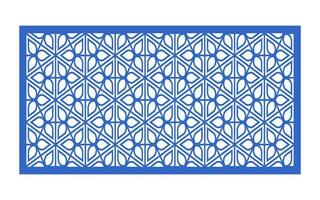 Decorative floral patterns, geometric template for cnc laser cutting vector