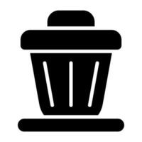 Trash bin Vector Icon