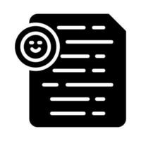 Document Insert Emoji Vector Icon