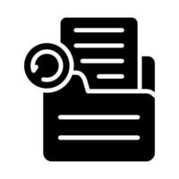 Document Undo Vector Icon