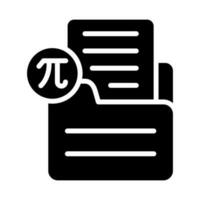 Document Insert Formula Vector Icon